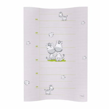 Ceba pelenkázó lap puha 2 oldalú 50x70cm COSY zebra szürke
