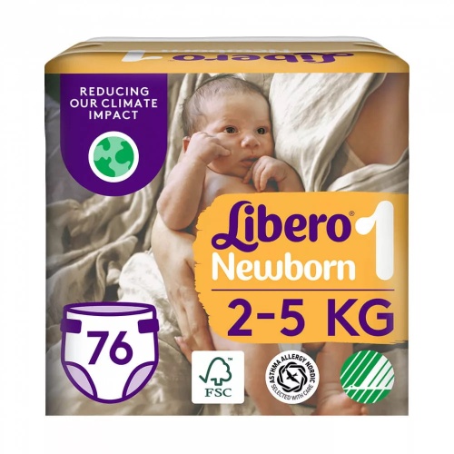 Libero Newborn 1 pelenka 2-5kg 76db