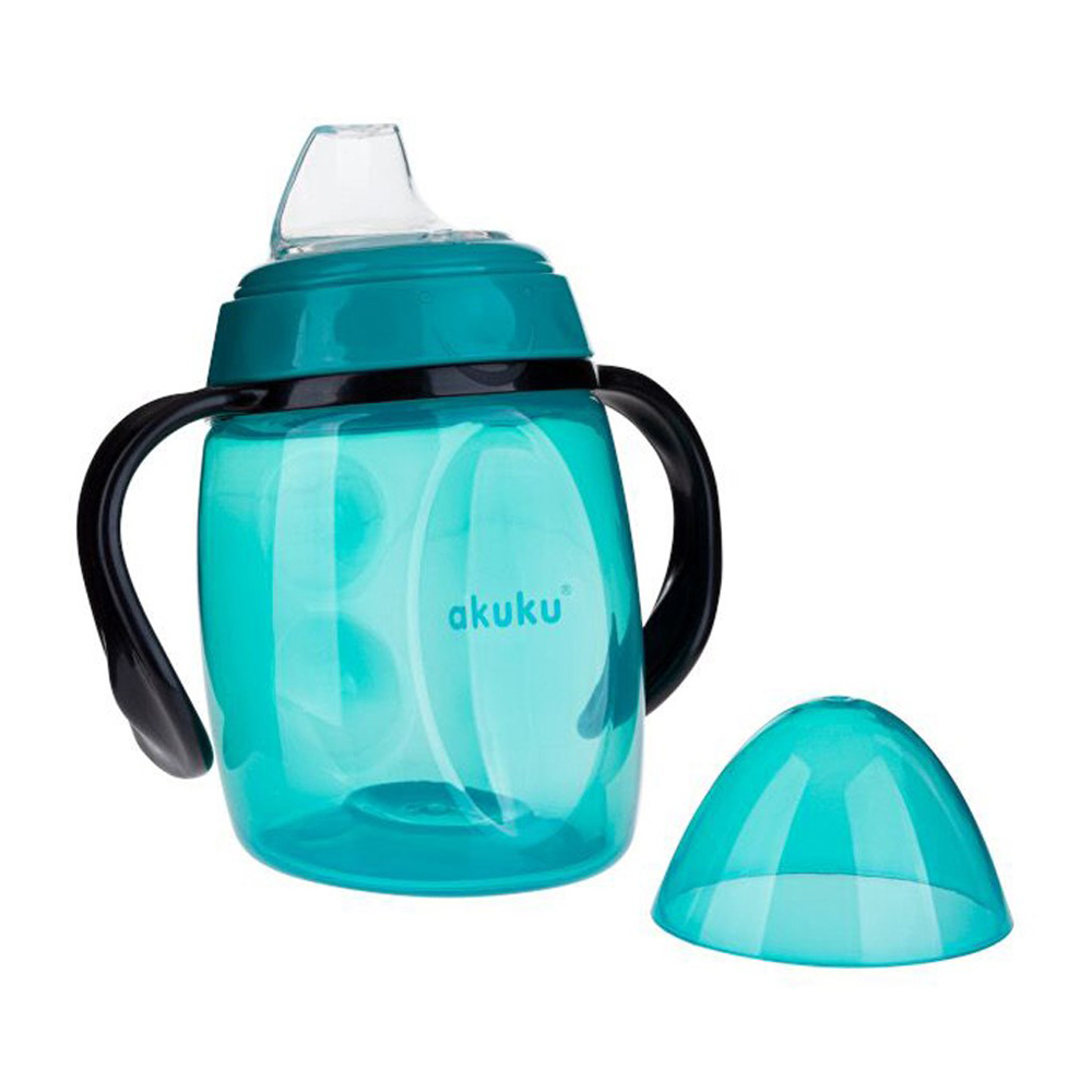 Akuku ivópohár szilikonos csõrös döntött 9 hó 280 ml türkiz - Image 2