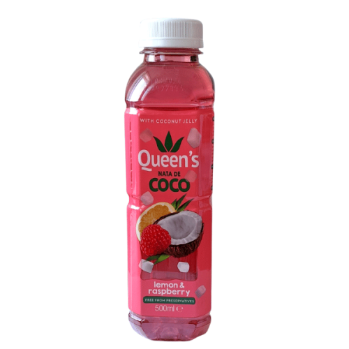 QUEEN Nata de Coco üdítőit.Citr.&Málna 500ml