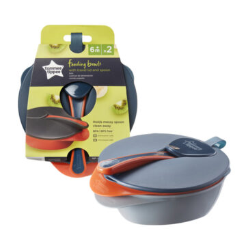 Alternative view of Tommee Tippee etetõtálka Feeding bowls tetõvel és kanállal