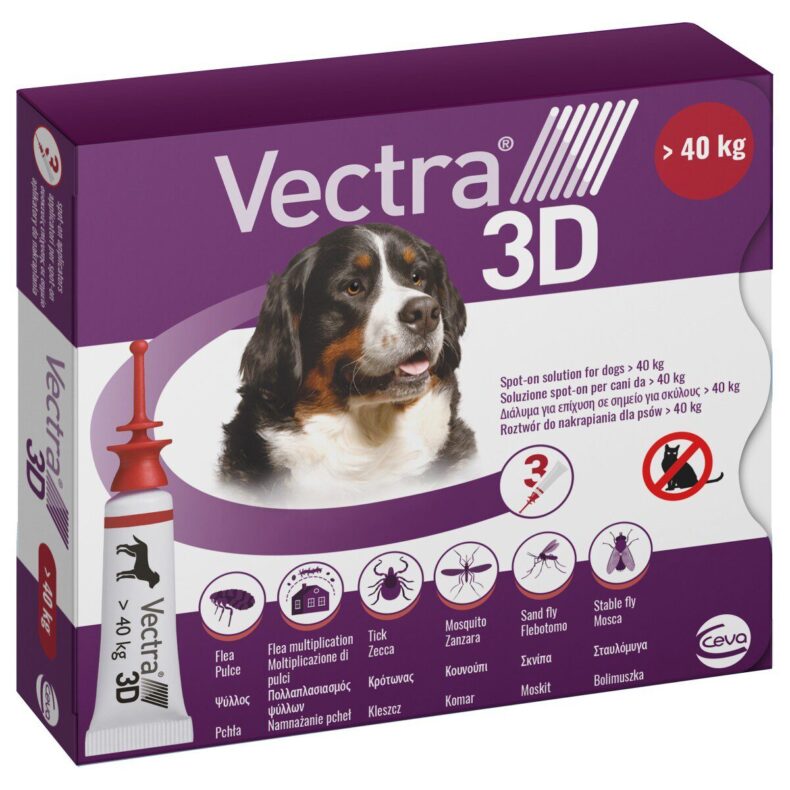 Vectra 3D Spot-On XL >40 kg 3x nagytestű kutyáknak