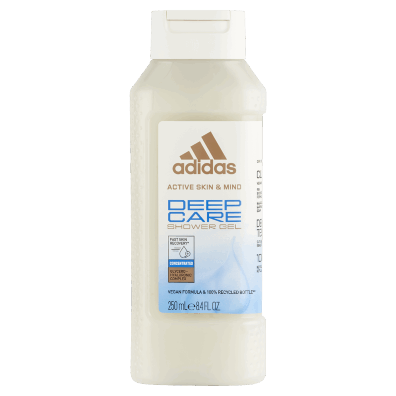 Adidas Active Skin and Mind Deep Care unisex tusfürdő 250 ml