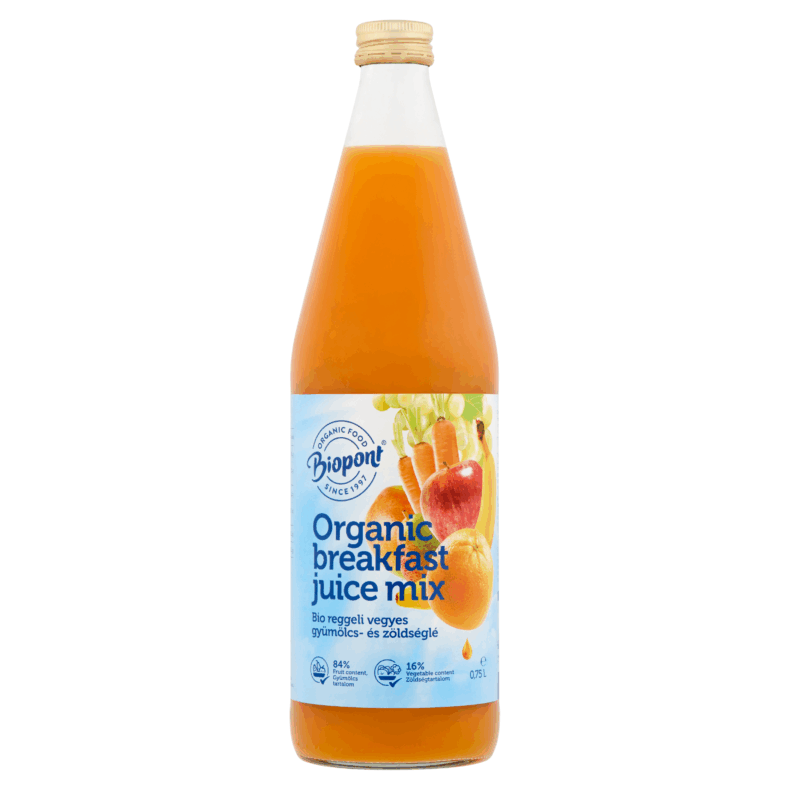 Biopont Reggeli vegyes gyümölcs- és zöldséglé 750ml