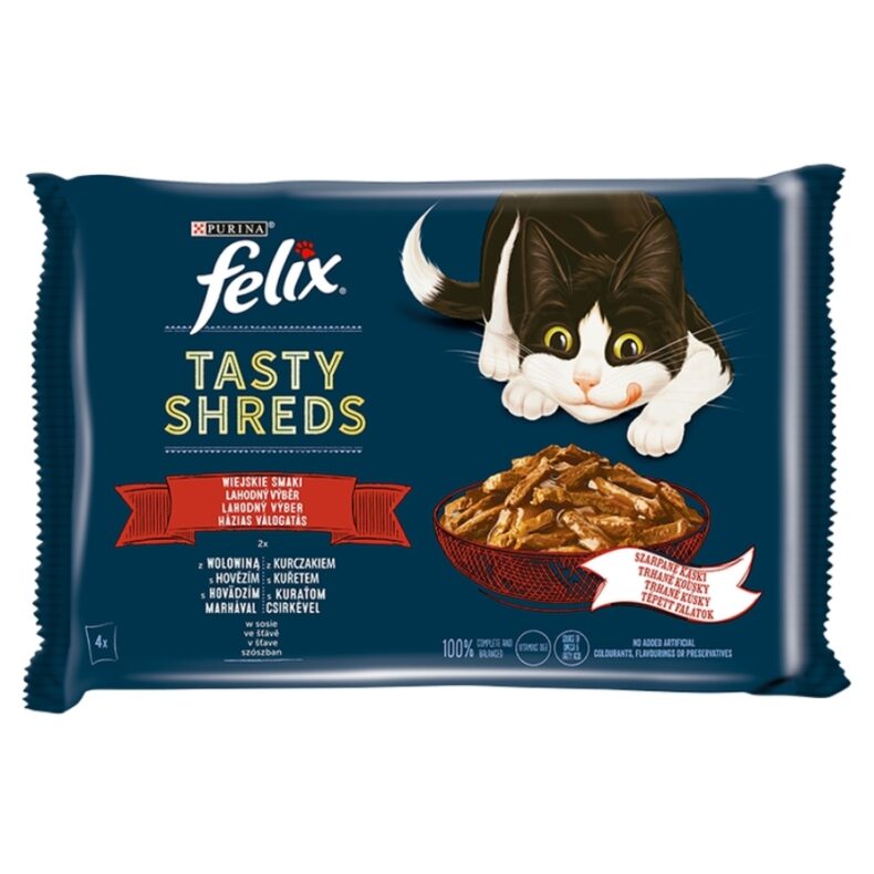 FELIX ALUTASAKOS TASTY SHREDS 4*80G