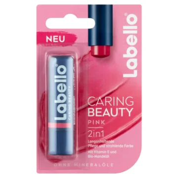 LABELLO Caring Beauty – Pink színezett ajakápoló