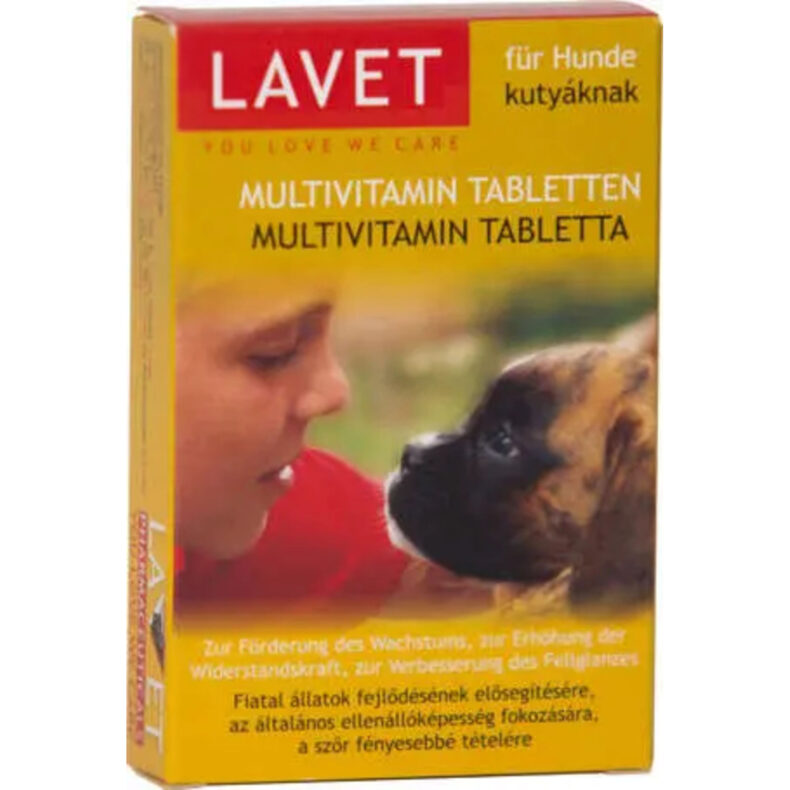 LAVET MULTIVITAMIN TABLETTA KUTYA 50X