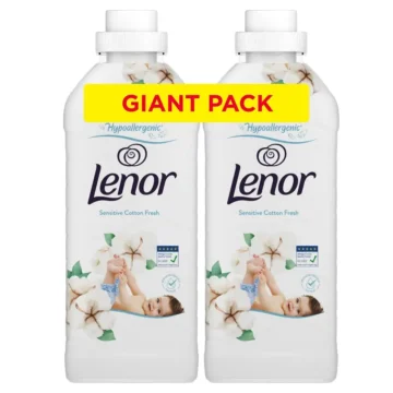 Lenor Sensitive Cotton Fresh textilöblítő DUO 2x1200 ml 96 mosás