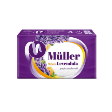 Müller papírzsebkendő 10x10 db Mézes Levendula