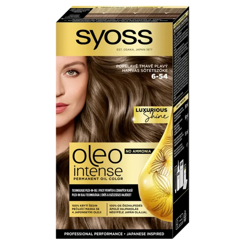 Syoss Color Oleo intenzív olaj hajfesték 6-54 hamvas sötétszőke