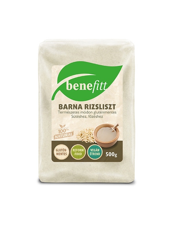 Interherb BENEFITT Barna rizsliszt 500g, Gluténmentes