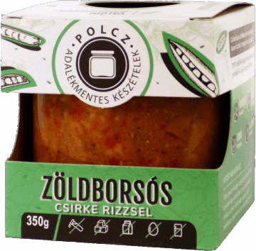 POLCZ ZÖLDBORSÓS CSIRKE RIZZSEL 350 G