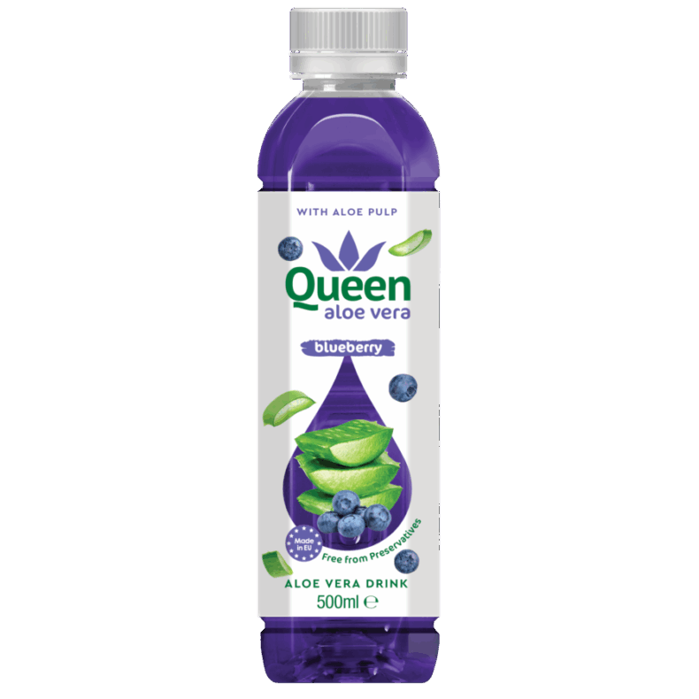 QUEEN Aloe Vera Üdítőit.Áfonya 500 ml