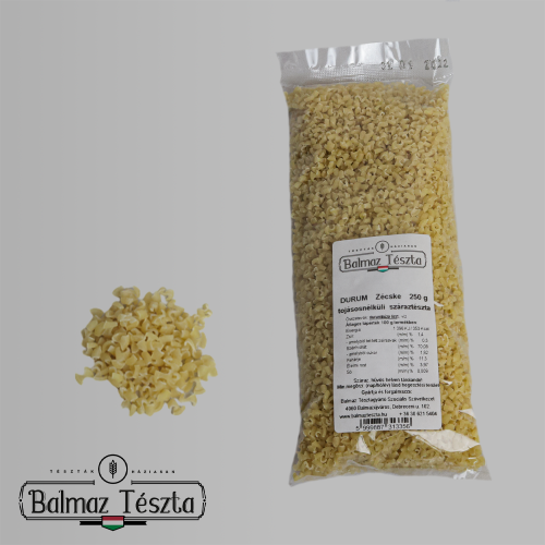 Balmaz Tészta tojás nélküli durum Zécske tészta 250g