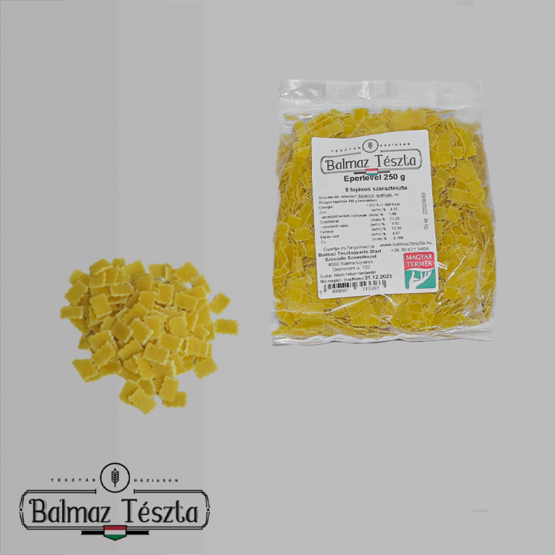 Balmaz Tészta 8 tojásos Eperlevél 250g