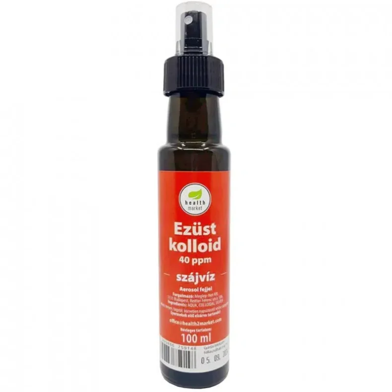 Health Market Ezüstkolloid 40ppm szórófejes 100 ml