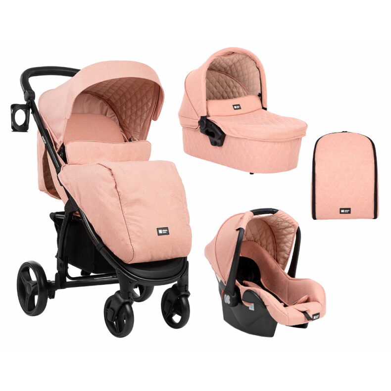 Kikkaboo babakocsi 3in1 Madrid 2020 melanzs pink