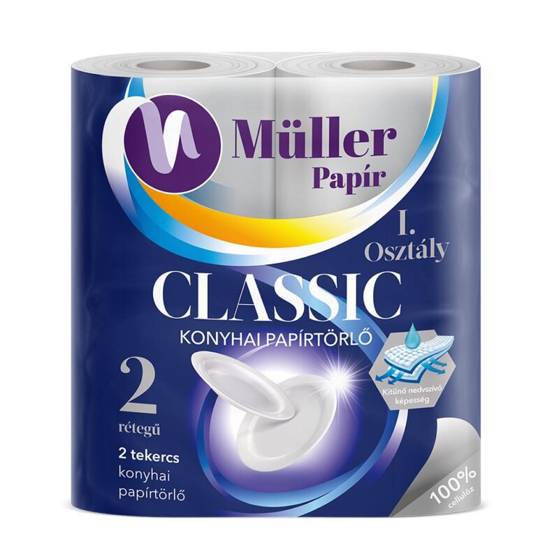 Müller Classic konyhai papírtörlő 2 rétegű 2 tekercs