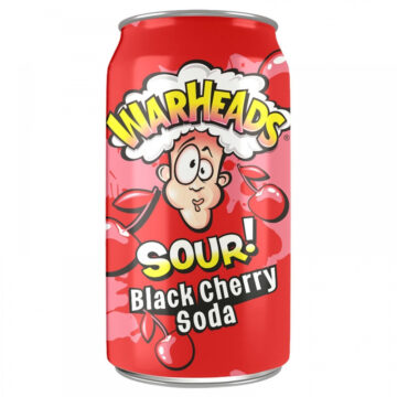 Alternative view of Warheads Sour Black Cherry Soda cseresznye ízű savanyú üdítőital 330ml