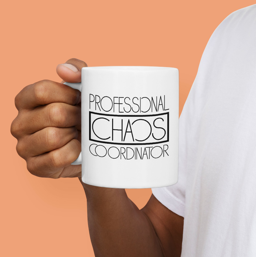 Chaos Coordinator fehér bögre - Image 3