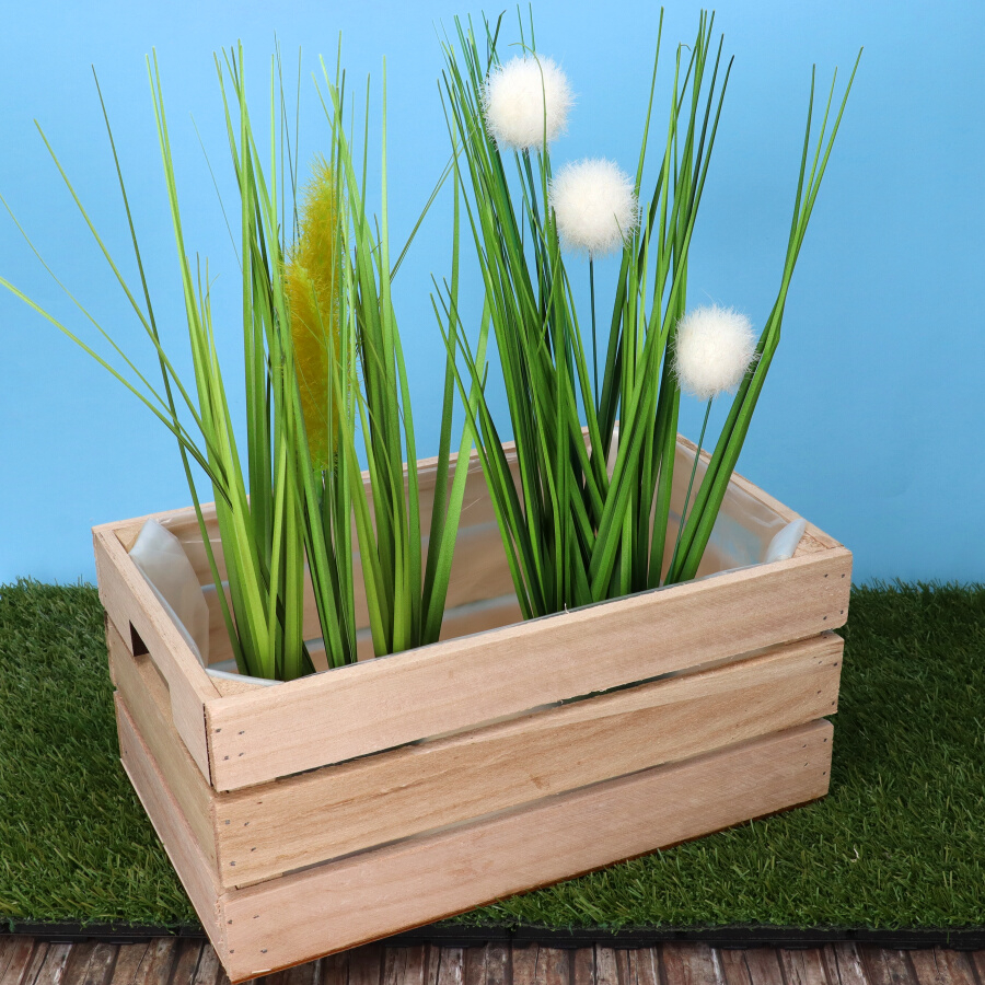 Fa rekesz formájú virág kaspó szett - Image 3