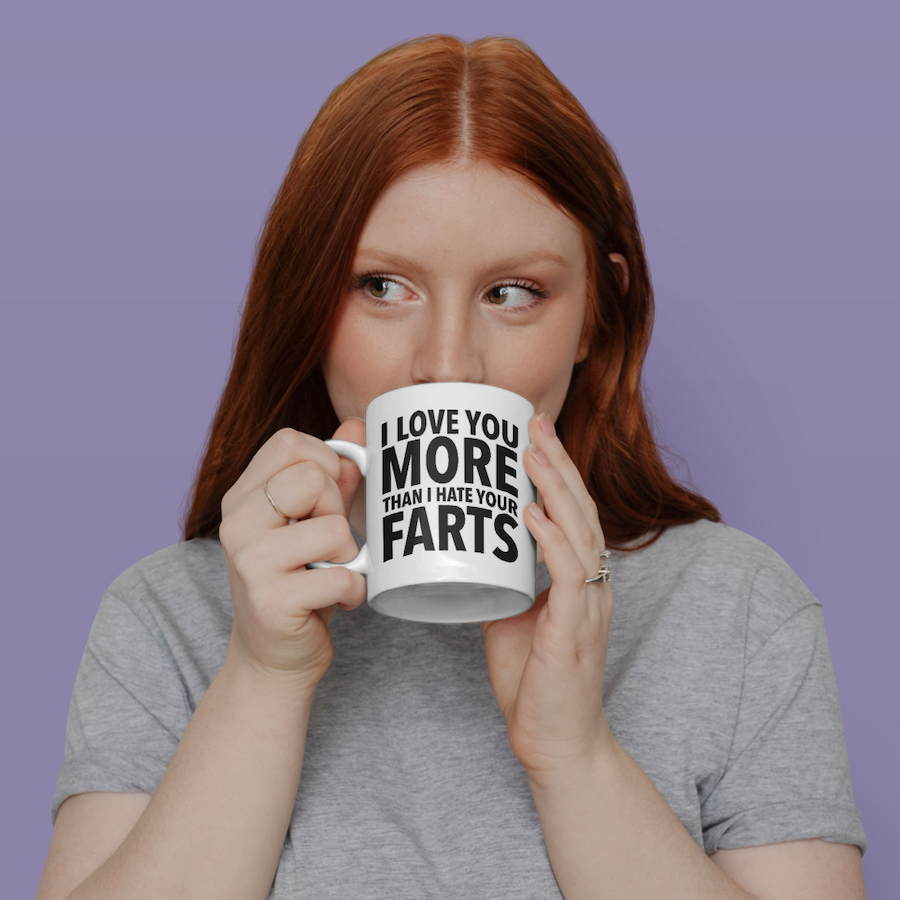 Love You More fehér bögre - Image 2