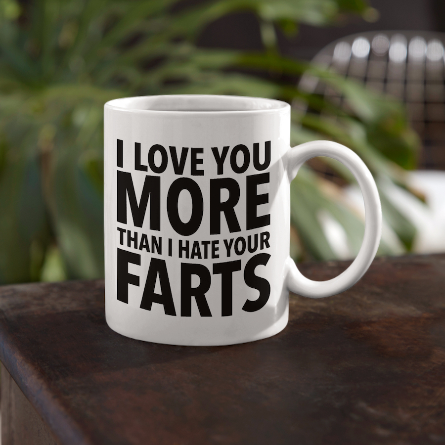 Love You More fehér bögre - Image 3