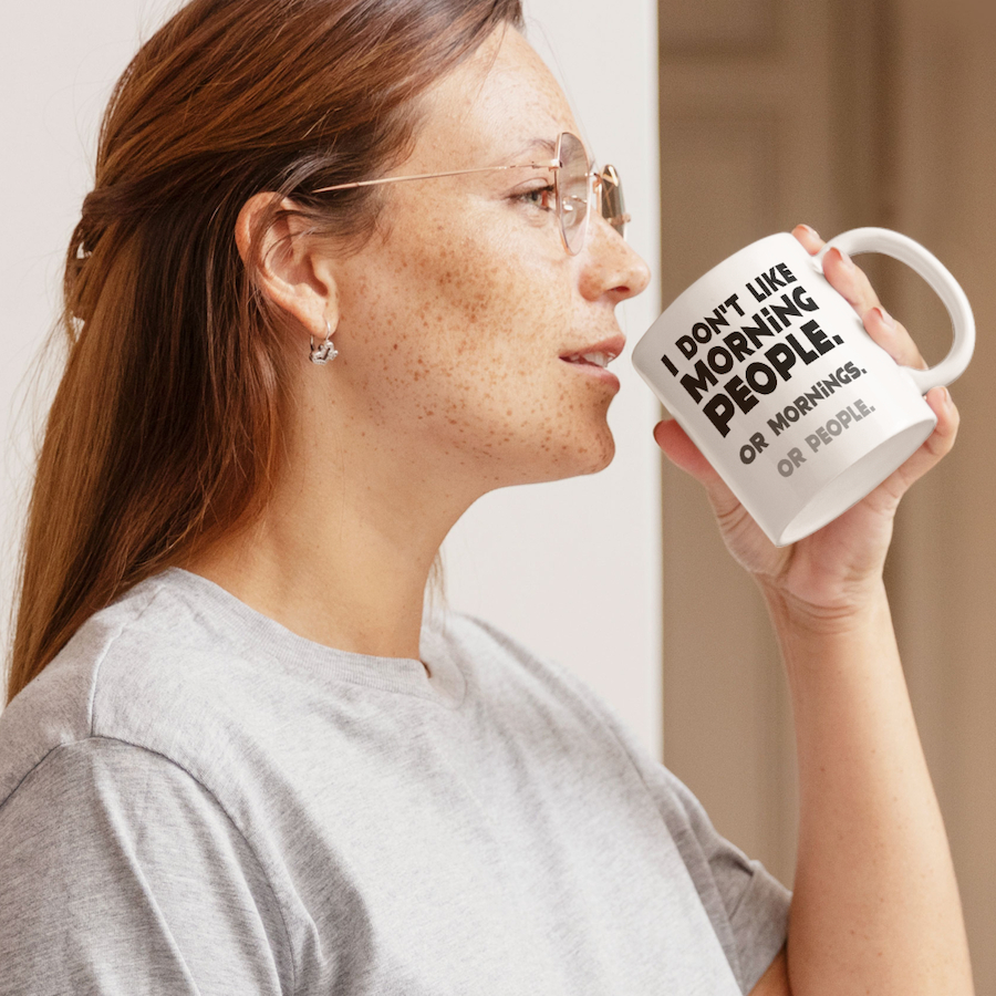 Morning People fehér bögre - Image 2