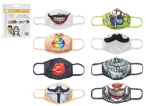 Színes szivárvány száj mintájú szájmaszk - Image 3