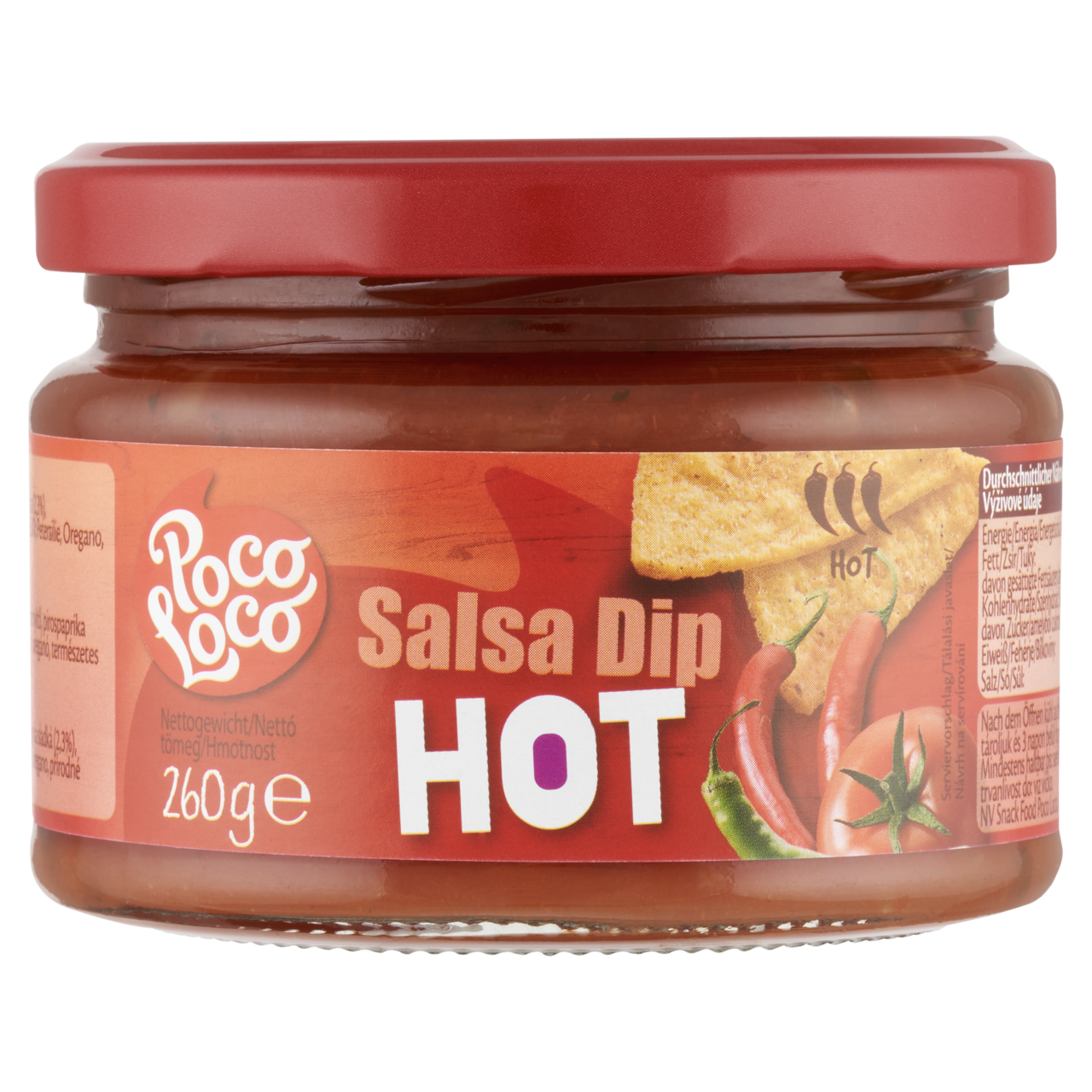 Poco Loco Hot Salsa erősen csípős paradicsomos öntet 260 g