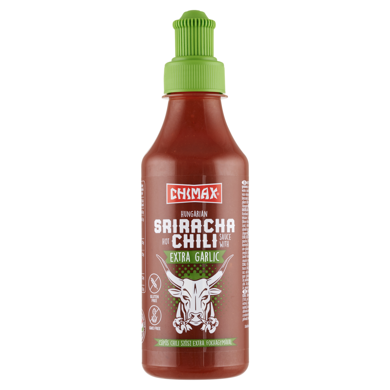 Chimax Sriracha csípős chiliszósz Extra fokhagymával 250 ml