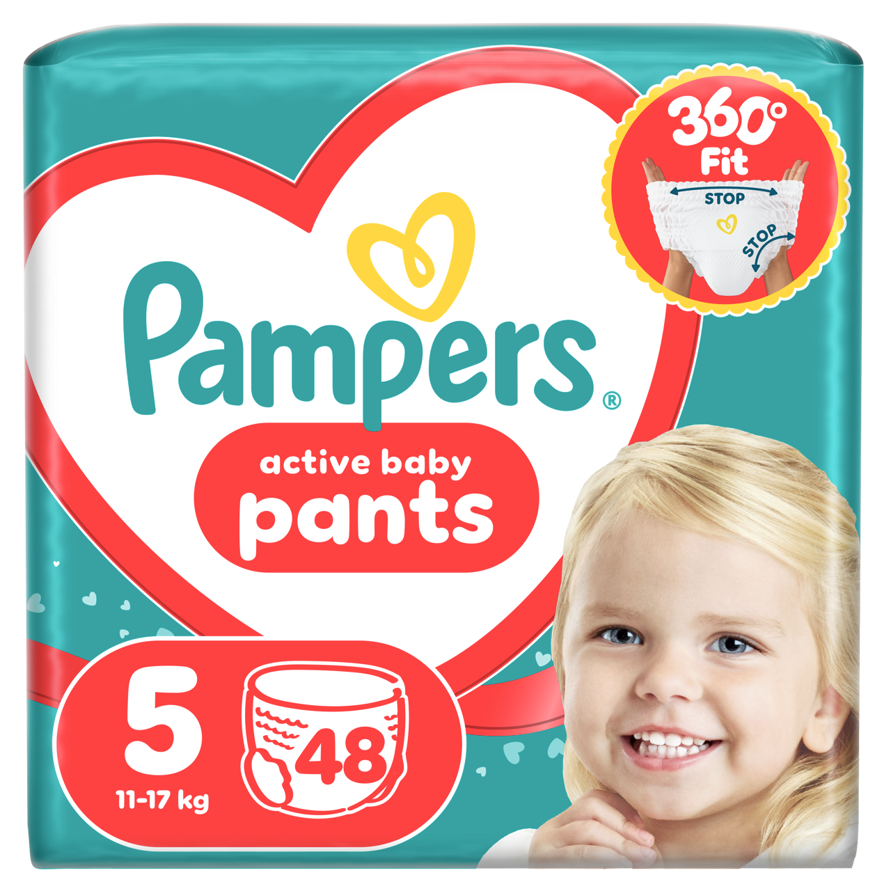 Pampers Active Baby Bugyipelenka 48 db 11-17 kg Méret 5