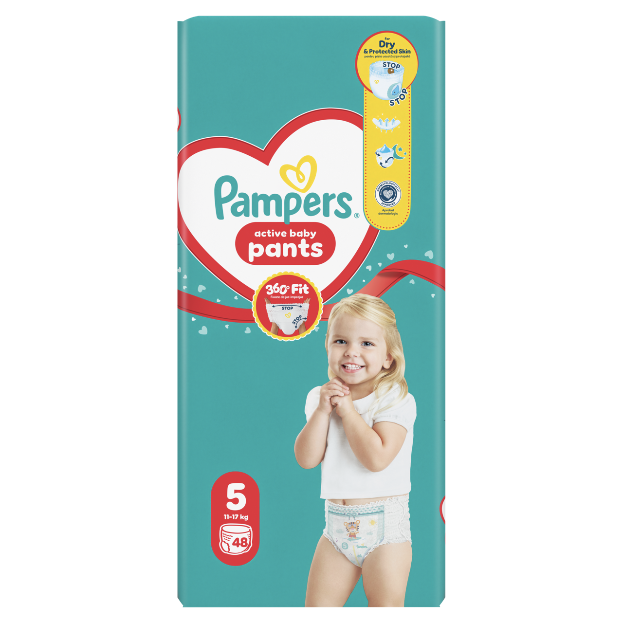 Pampers Active Baby Bugyipelenka 48 db 11-17 kg Méret 5