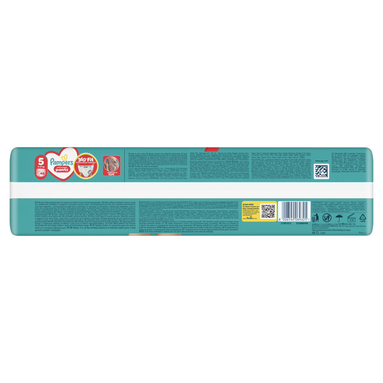 Pampers Active Baby Bugyipelenka 48 db 11-17 kg Méret 5