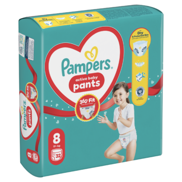 Pampers Active Baby Bugyipelenka 32 db 17+ kg Méret 8