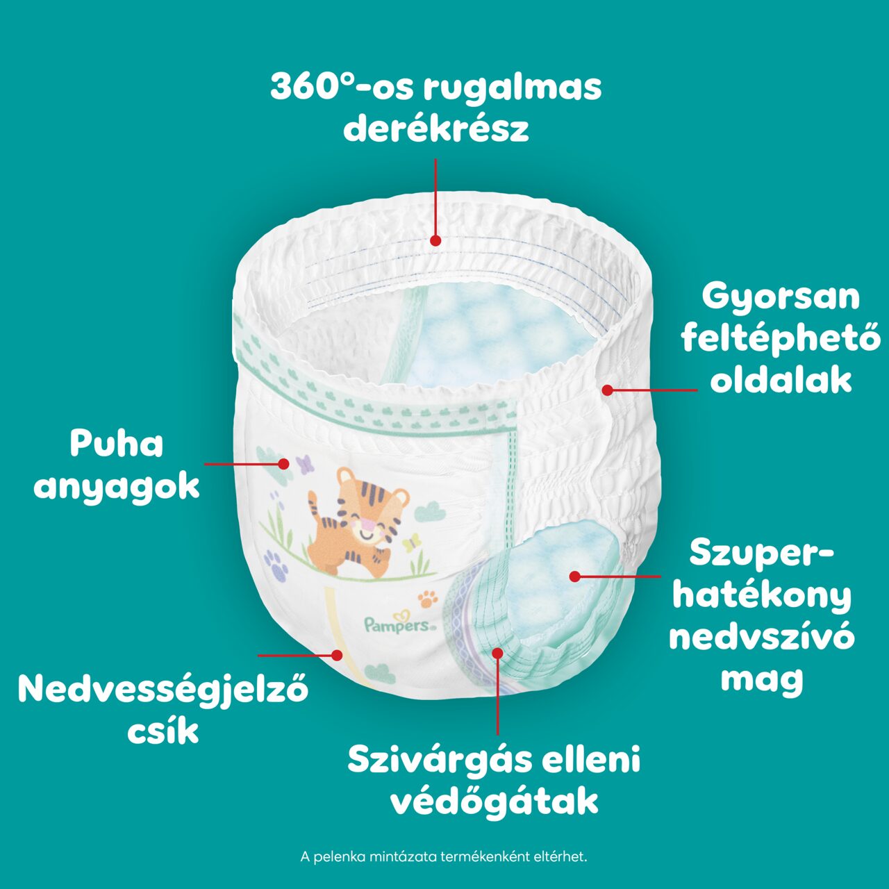 Pampers Active Baby Bugyipelenka 32 db 17+ kg Méret 8
