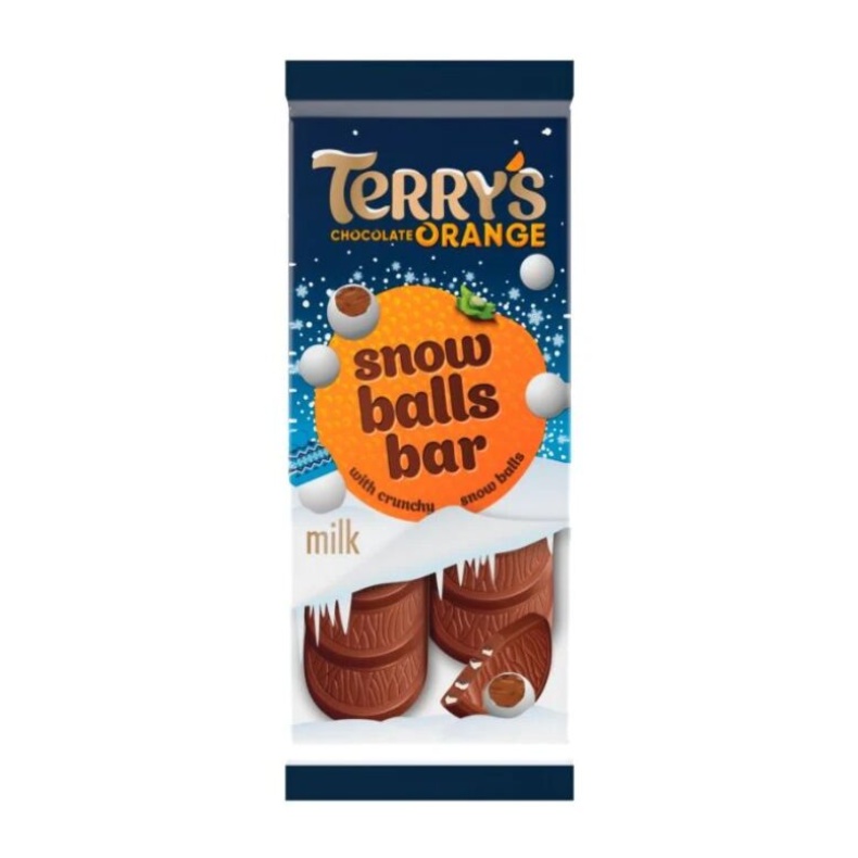 Terry's Orange Snow Balls Bar narancsos csokoládé 90g