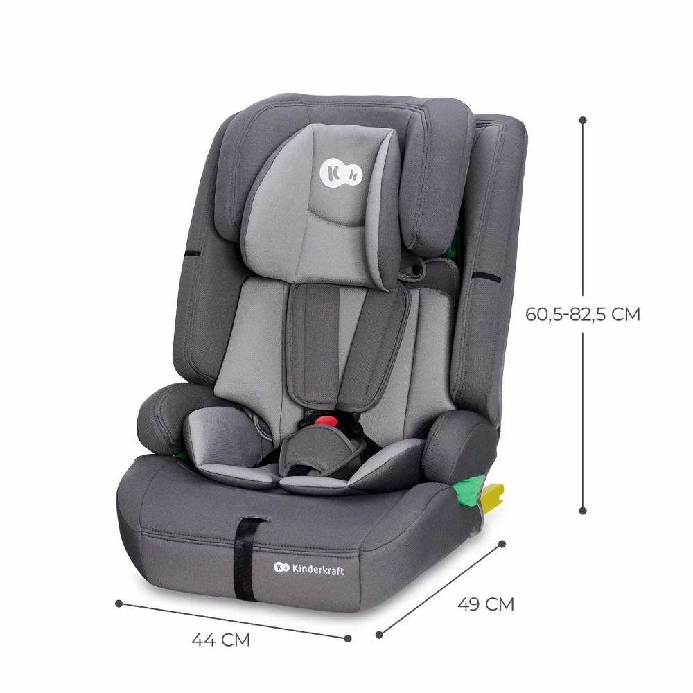 Kinderkraft gyerekülés Safety Fix 2 i-Size Isofix 76-150cm szürke - Image 9