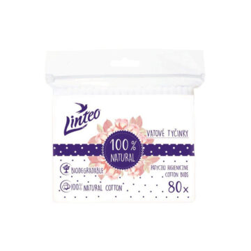 Linteo fültisztító pálcika papír 100% natural 80db zacskóban
