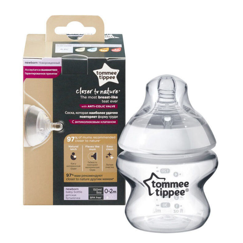 Tommee Tippee cumisüveg CTN 150 ml extra lassú folyású cumival