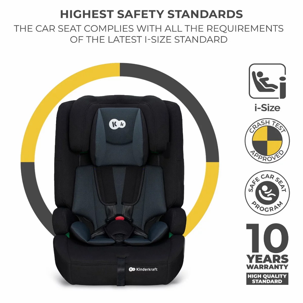 Kinderkraft gyerekülés Safety Fix 2 i-Size Isofix 76-150cm fekete - Image 2
