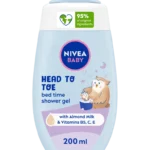 NIVEA BABY Bed Time Head to Toe Babafürdető 200 ml