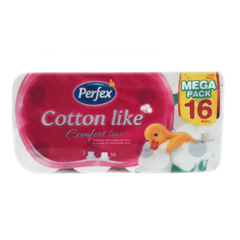 Toalett Papír Perfex Cotton Comfort Line 16 Tekercs