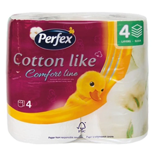 Toalett Papír Perfex Cotton Comfort Line 4 Tekercs