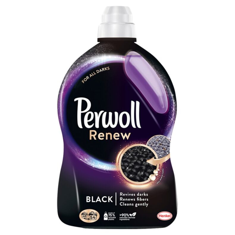 Perwoll Renew Black finommosószer fekete és sötét textíliákhoz 60 mosás 3 l