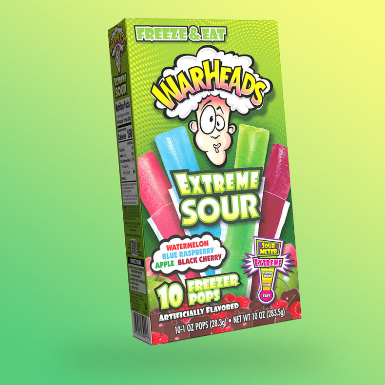 Warheads Freeze and Eat extrém savanyú fagyasztós nyalóka 283g