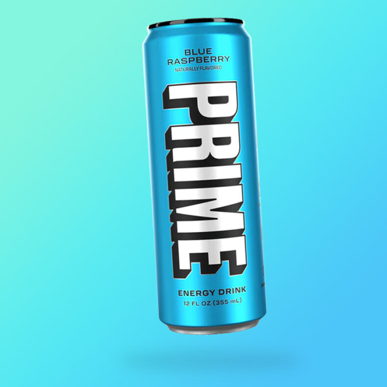 Prime Energy Blue Raspberry kék málna ízű zero energiaital 355ml