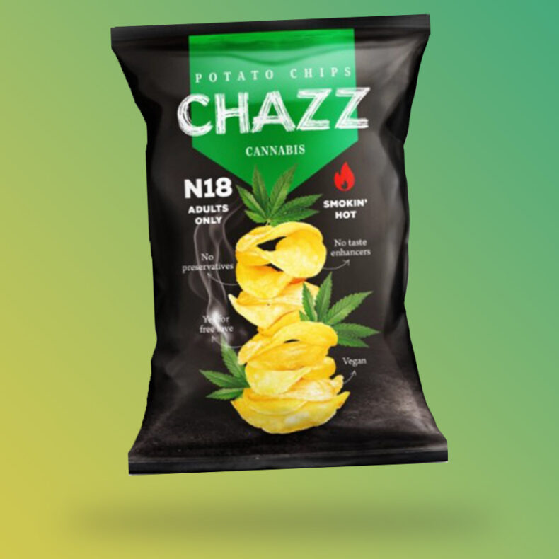 Chazz Cannabis Jalapeño ízű burgonyachips 90g