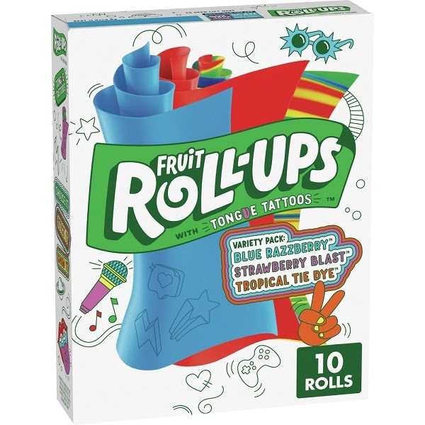 Fruit Roll Ups felcsavarható gumicukor nyelv tetoválással 141g - Image 2