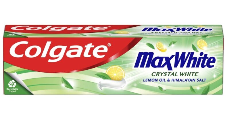 Colgate Max White Crystal White Himalayan Salt & Lemon Oil fogkrém 75 ml